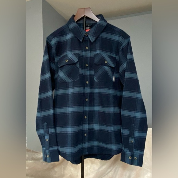 Colorado Clothing Other - Navy Plaid Casual Button Down‎ Shirt